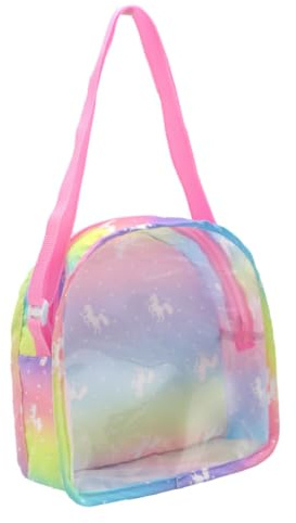 Hemobllo Sac De Rangement pour Poupée Transparent Pochette Compacte pour Accessoires Poupée Et Biberons Sangle De Transport pour Voyage Maison Et Rangement des Petits Objets