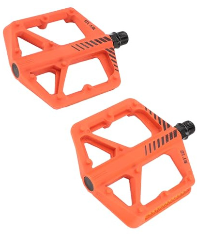 Cryfokt Mountainbike-Pedal, Leichte Schalenkonstruktion für Verbesserte Leistung (ORANGE)