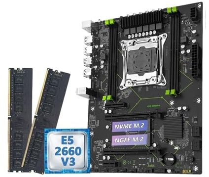 Pack Carte mère MR9A-H X99 ATX LGA 2011-3, processeur Xeon E5 2660 V3, 16 Go de mémoire DDR4 (2 x 8 Go)(Motherboards)
