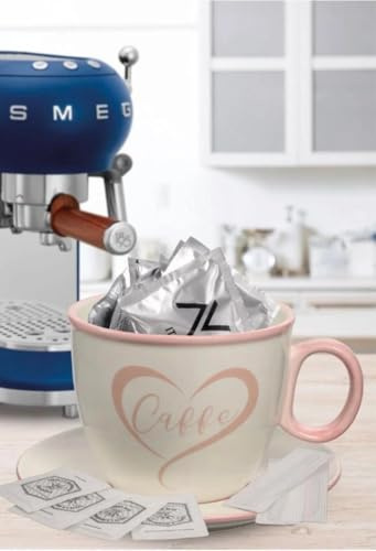 Kovalmax® Tazzone portacialde caffe tazza in ceramica porta cialde zucchero per bar casa