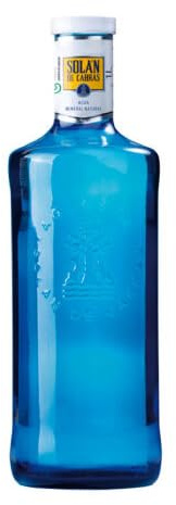 Solán de Cabras Natural Mineral Water, Glass Bottle, 1L, Pack of 6, Still, Origin Spain
