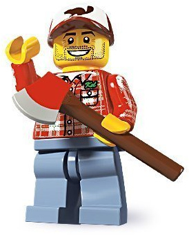 LEGO 8805 - Minifigur Holzfäller aus Sammelfiguren-Serie 5