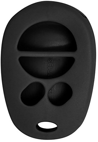 Keyless2Go Replacement for New Silicone Cover Protective Case for 4 Button Remote Key Fobs with FCC GQ43VT20T - Black