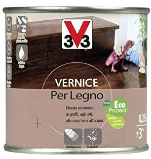 V33 Vernice Per Legno Opaca Wenge 250 Ml