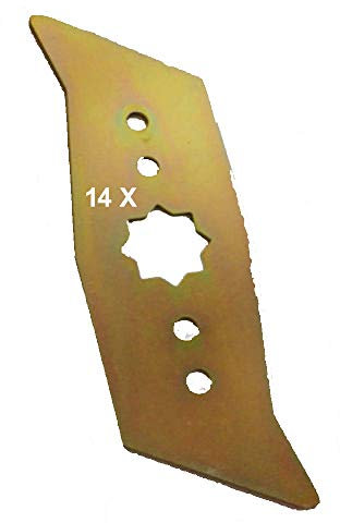 Lot de 14 lames de scarificateur pour Wolf - Jardin électrique - UV 32 EL