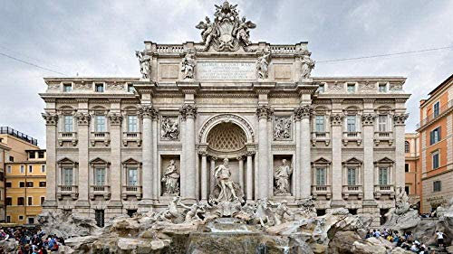 YsKYCp Puzzle 1000 Piezas,Rompecabezas Rompecabezas Fontana Di Trevi Monumentos Ciudad Ciudad para Adulto Amigo