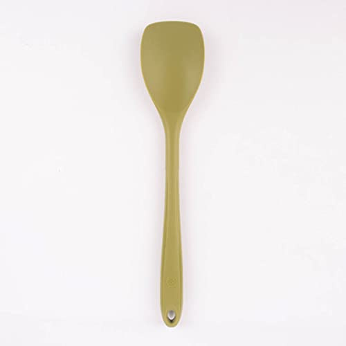 Kochblume Flexlöffel L | Premium-Silikon & BPA frei| Hitzebeständig | Spülmaschinenfest | 30cm | Farbe: olive