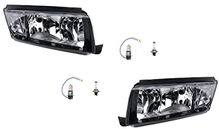 Johns, Scheinwerfer Halogen Front kompatibel zu Skoda Fabia 6Y 99-08 mit H7 H3 Satz L R