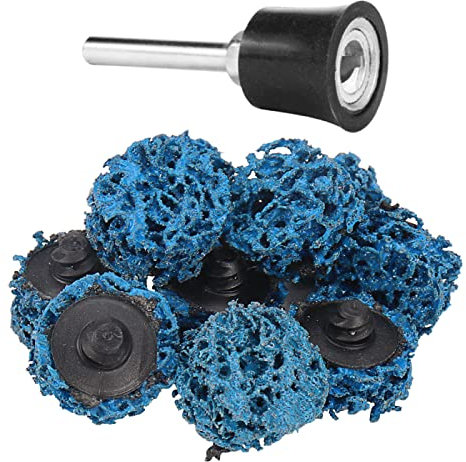 Dischi A Striscia Facile Da 1 '' A Cambio Rapido Con 1 Supporto Per Cuscinetto A Disco Strumenti Abrasivi Lavorazione Del Legno Per Sverniciatore E Rimozione Della Ruggine
