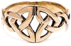Windalf Irischer Damenring NARIYA 9 mm Keltische Herzen Freundschaft Bronze