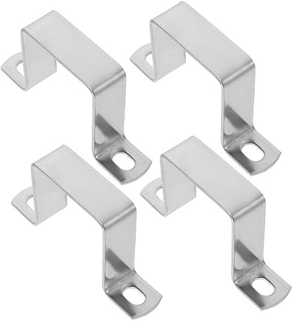 CHILDWEET Pinces En u En Acier Inoxydable 304 Pour Tube Carré 2x2 Pouces, Supports De Montage Robustes Pour Plomberie Et Rampes, Lot De 4 Colliers De Serrage Résistants Aux Intempéries