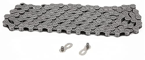 ANKROYU 9-Gang-Fahrradkette, Stahl-Fahrradkette, rostfreie Mountainbike-9-Gang-Kette, Wiederverwendbare Mountainbike-Faltradkette für Mountainbike-Falträder