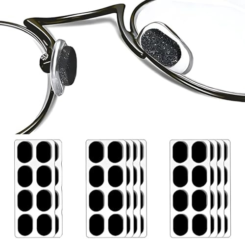 20 Paires Coussinet de Nez en Mousse Adhésif Coussinet Nez Lunette Enfant Plaquettes de Nez Doux Coussinets de Nez Antidérapants pour la Plupart des Lunettes plaquette autocollante lunette(1.5mm)