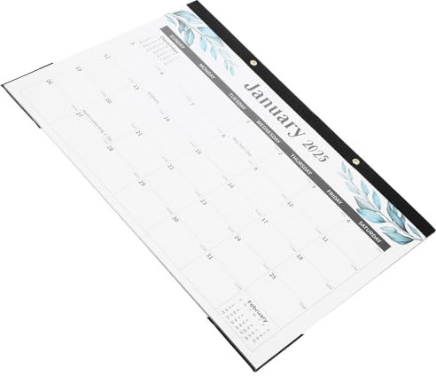 SEWACC Wandkalender Monate Januar bis Juni Abreißkalender Monatsplaner zum Aufhängen Jahreskalender mit Schutzfolie und Stabilem Karton für Organisation und Notizen