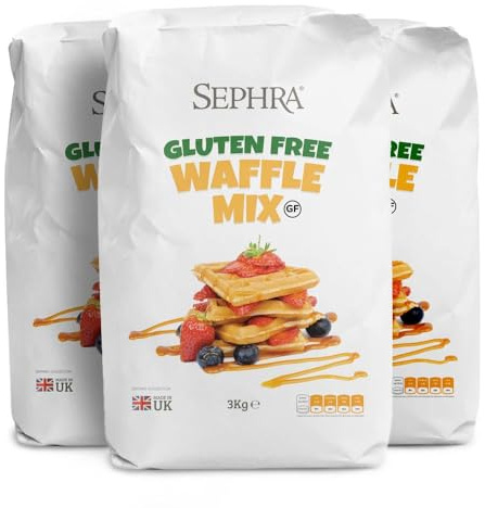 Sephra Gluten Free Waffle Mix (12kg) | Formulated for commercial baking; delivers consistent results for busy professional catering kitchens.