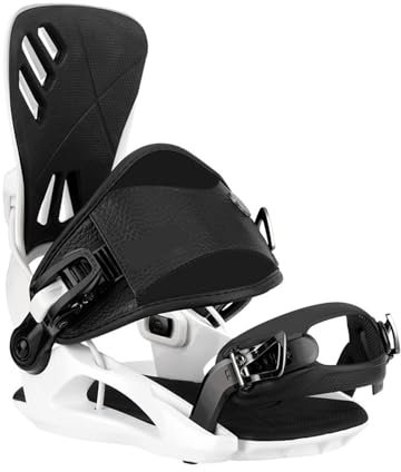 Snowboardbindningar snowboardbindningar hybrid kolfiber flyg smidda metallklämmor höghållfasta glasfiber förstärkt nylonram (VIT, S (36–38))