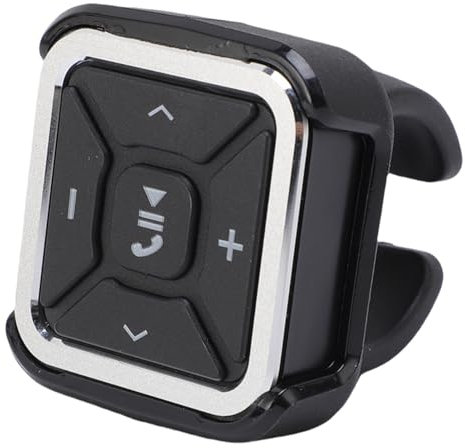 Bluetooth Media -knappar Fjärrkontroll, IPX4 Vattentät Musik och Volymfjärrkontroll för Bil, Rattkontrollknappar för Cyklar Motorcyklar Motorcyklar, Upp Till 10 Meter