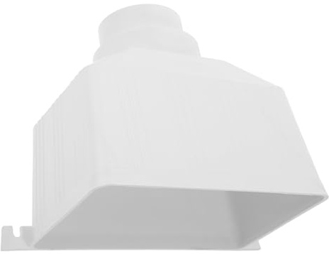 NOLITOY Connettore Per Grondaia in Pvc Ignifugo 110x75mm, Tubo Di Scarico Per Acque Piovane Adattatore Rimovibile, Accessorio Per Grondaie Esterne Resistente e Facile Da Installare