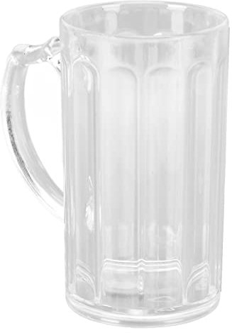 Nikou Boccale da birra da 500 ml, grande capacità, ecologico, leggero, portatile, con comodo manico, ideale per uso domestico e giardino