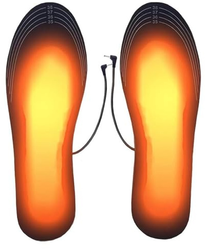 Beheizbare Einlegesohlen, Fußwärmer, 2025 Neu Sohlenwärmer, Wärmesohle, Fußwärmer Wärme Thermosohlen für Männer und Frauen (35-45)