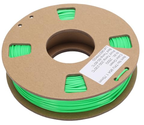 Garsent 3D -Druckerfilament, 1,75 Mm, 95A TPU Flexible Hochelastizitätsdruckerfilament, 250 G Spool, Hohe Härte und Belastbarkeit, Genauigkeit von 0,02 Mm für die Meisten 3D -Drucker (Grün)