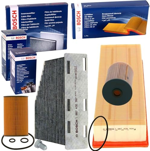 Filter Inspektionspaket | 1987429404+1987432397+F026407023+1457070013+48871 passend für A3 8P Golf 5 6 Caddy 3 Leon 1P