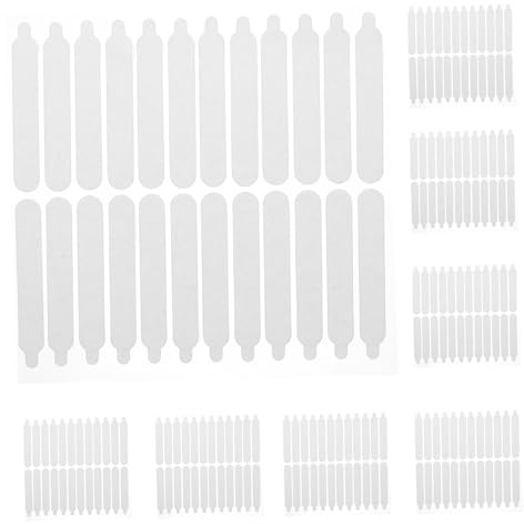 Beavorty 480 Piezas Tiras Adhesivas para Uñas Transparentes Doble Cara Pegatina Transpirable para Manicura sin Tijeras Cinta Adhesiva Flexible para Uñas Postizas Uso Rápido y Seguro Salón y