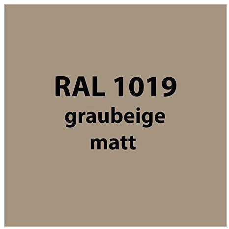 Colours-Manufaktur Streichlack 1 Liter Premium Qualität RAL 1019 grau-beige matt (Cappuchino)