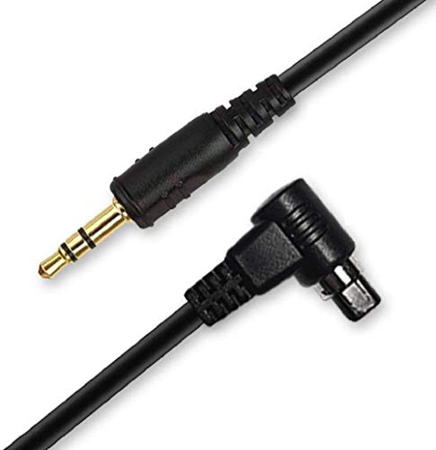 Pixel Verbindungskabel DC 3,5 mm Kabel für N3 Auslöser und für Canon | Kompatibel mit Canon EOS R5 10D 6DII 1DX-II 1DXIII 1DS-3 1D-C 1D-IV 1D-3 5D2 5D-3 5D-IV 5D 6D 7DII 50D RS-80N3