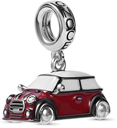 GNOCE Rot Vintage Auto Anhänger Charms Sterling Silber Wagen Beads Charm Fit Armband/Halskette Schmuck Geschenk Für Frauen Mädchen Tochter