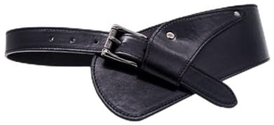 XRHYJK Gürtel für Damen Kleid Mode Gürtel Für Frauen Pu-Leder Vintage Taille Schräge Schnalle Breiter Riemen Cross Body Frauen Kummerbund Gürtel Obi Weiblich Breit 98 cm Schwarz