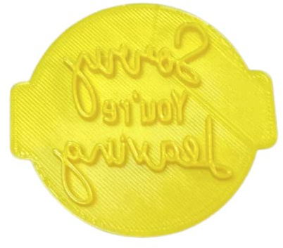 The Cookie Cutter Hub Sorry You're Leaving Embosser No 18 /Stamp for Cupcakes Fondant Icing Clay Cake Baking Decoration