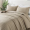 R.SHARE Copriletto Matrimoniale Estivo 300 × 270 cm, Beige Trapunta Matrimoniale Primaverile, 100% Microfibra Trapuntato, Coperta Divano Giorno Ultra Morbida, Copriletto Letto Multiuso-OEKO TEX