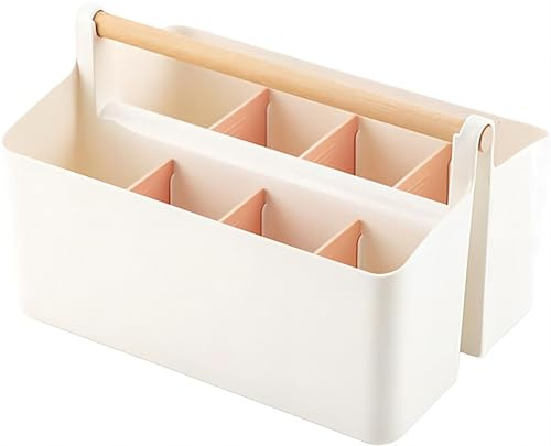 Porte-Stylo à 8 Cellules Multifonctionnel, Organisateur de Bureau Grande Capacité avec 8 Compartiments pour Papeterie, École et Enfants