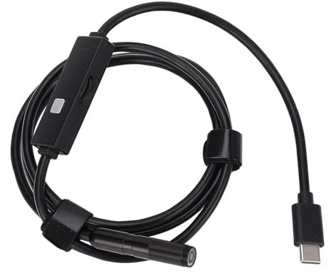 Borescope Camera with Light - 2MP 1920P HD Endoscope Camera with 8 Adjustable LED Lights, 7.9mm IP67 Inspection Camera for IOS for Android (5m / 16.4ft)