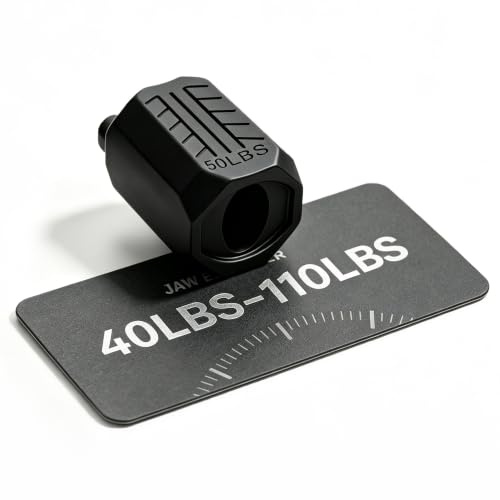 HUGEOAKS JE Appareil d'exercice de mâchoire pour homme et femme, 18 à 50 kg, 8 niveaux de résistance, tablettes d'exercice en silicone pour mincer et tonifier le visage, 16 pièces (1 paquet)