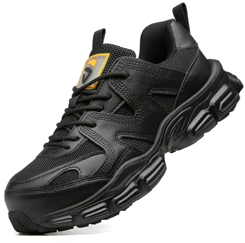 KOIFISH Scarpe Antinfortunistiche Donna Comode Scarpe da Lavoro Leggere | Antiscivolo, Traspiranti, Scarpe Sicurezza con Punta in Acciaio – per Edilizia, Logistica e Officine