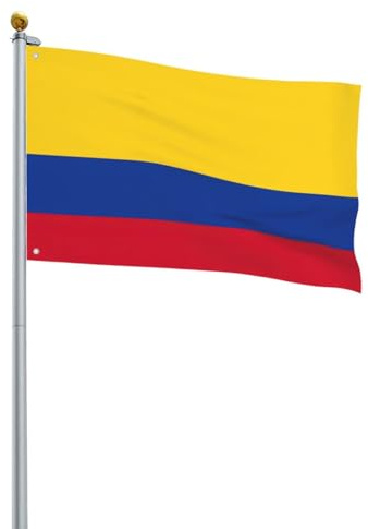Drapeau de jardin imprimé drapeau de la Colombie, drapeau de jardin décoratif pour l'extérieur, vacances en plein air, décoration de jardin simple face