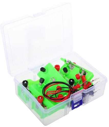 GARIOUANS Kit De Experimentos Científicos De Enseñanza De Física para Kit De Aprendizaje De Electricidad Básica Materiales De Construcción para Experimentos Prácticos De Circuitos El