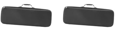 OJREEUB Tragetasche für Angelruten, Mehrzweck, tragbar, wasserdicht, Outdoor-Angeltasche, 2er-Set (schwarz), 55cmx19.5cmx8.5cm