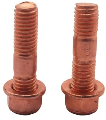 Goujons d'échappement 42 mm et écrous dentelés Bride de collecteur M10 x 1,25 2 goujons et 2 écrous