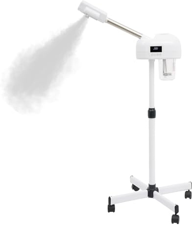 Vaporizador facial profesional de 750 W, 220 V, con depósito de agua transparente y panel de control LCD, sauna facial, dispositivo de vapor, portátil, instrumento de belleza para el hogar, salón de