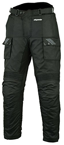 RKsports Storm-3 Motorbike Motorcycle Mens Trousers Black Waterproof (36)