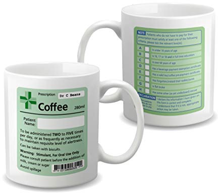 Ditac Personalised Coffee Mug, Ceramic, 11oz, Yellow, Letter Print, Glossy Finish