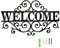 Metal Welcome Sign, Welcome Letter Sign Wall Decor for Front Door or Porch, Welcome Cutout Letters Hanging for Home, Office, Living Room Decor, Large 16.53 inch, Black