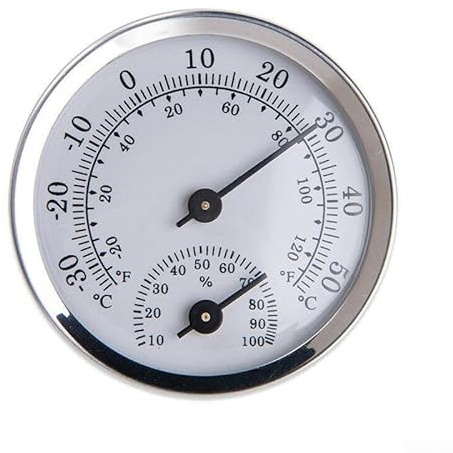 Wall Mounted Thermometer Indoor Outdoor Hang Garden Greenhouse Office Room Home