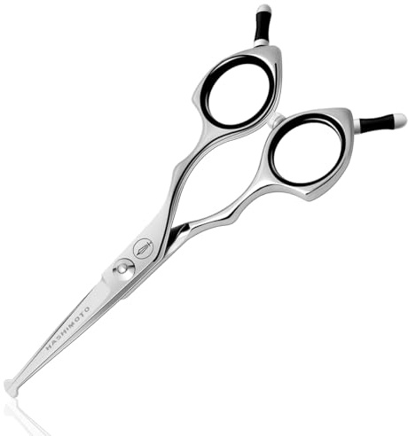 HASHIMOTO Kleine Hundeschere mit abgerundeten Spitzen, 5,0 Zoll, gerade Klinge mit Mikroverzahnung, entwickelt für das Trimmen um die Augen, Ohren, Nase und Pfoten.