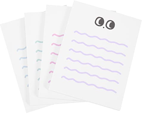 Tofficu Tragbare Notizblöcke Glatte Schreiboberfläche 4 Stück-Pack aus Papier zum Schnellen Notizen Machen Handliches Format für Schüler und Büro