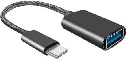 GO USB cable for tablets and phones enables connection to USB devices with portable USB input type C and USB 5pin output
