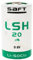 Saft LSH20 Lithium-Batterie, 3,6 V, 13 Ah, Typ D, Li-SOCl₂, hohe Leistung, Pulse bis 4 A, extremer thermischer Bereich, für Telematik, Sicherheit und industrielle Messung